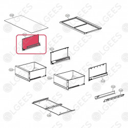 Guia izquierda cajon verdura AEC73657805