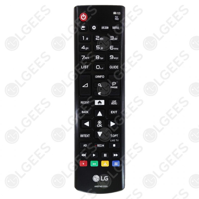Mando a distancia de repuesto para televisor LG TV 60UH6150-UB - Compatible  con mando a distancia AKB74915394 LG TV