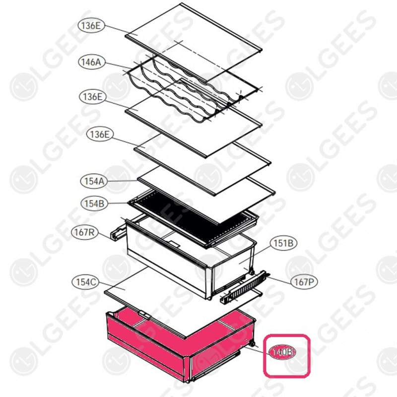 Cajon inferior refrigerador MJS64671905